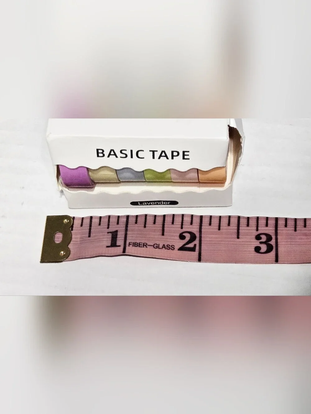 6 Roll Washi Masking Tape Set Pastel Solid Colors 0.9cm x 3m New Sealed Box